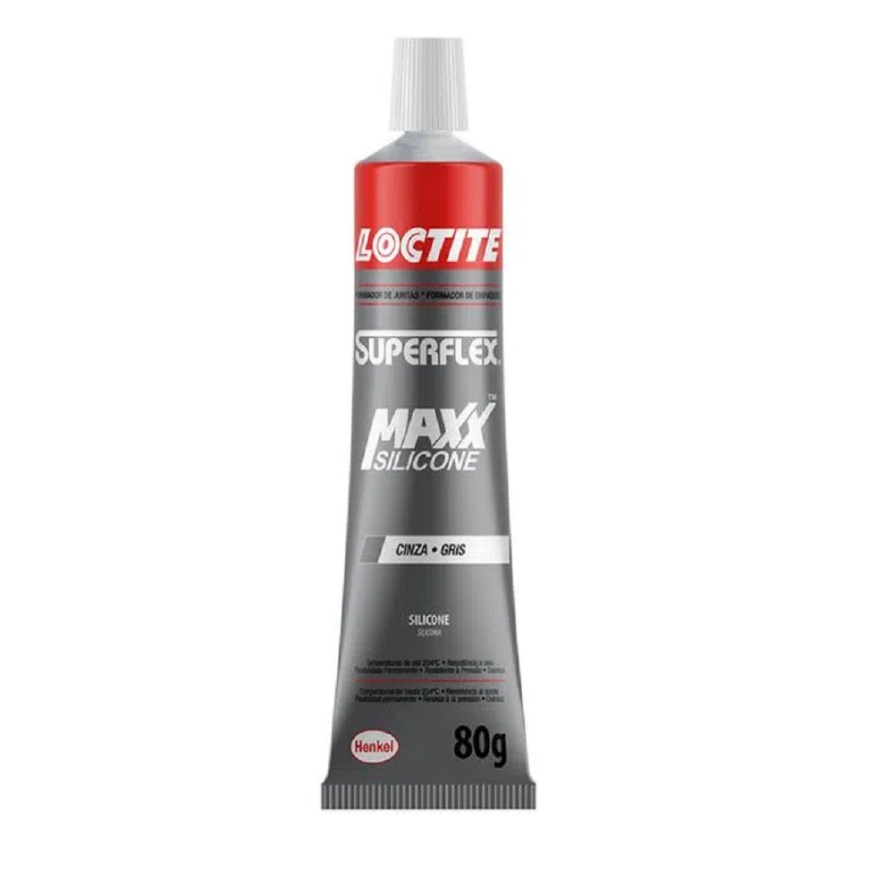 Silicone Vedante Oximico Loctite Superflex Maxx Cinza